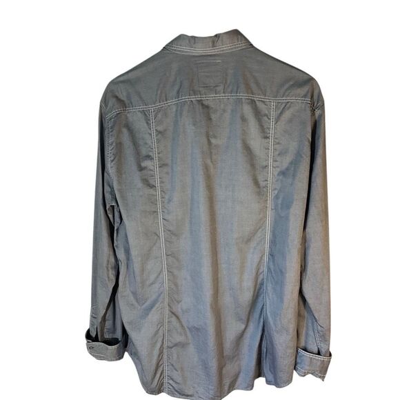 Men’s Hugo Orange Hugo Boss Snap Up Shirt, XL. Grey - Picture 4 of 16